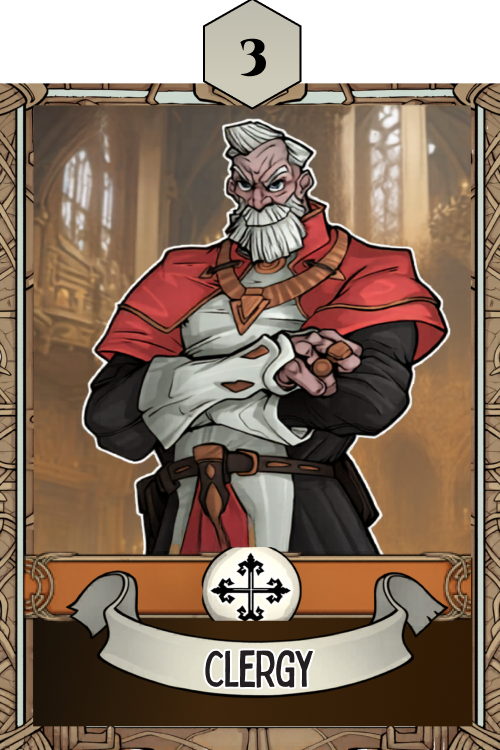 Clergy class card
